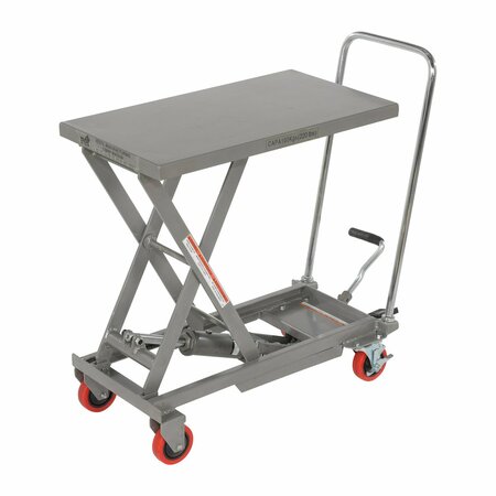 VESTIL Alum Elevating Cart, 220 lb., 15.75x27 CART-200-ALUM